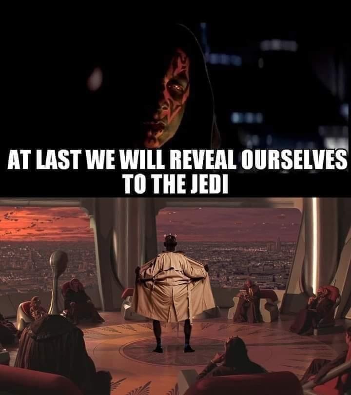 This meme is a play on the iconic Star Wars line "I am your father" from the 1983 film "The Empire Strikes Back." The image shows a character from the movie standing in a dramatic pose, but instead of the expected revelation, they are simply wearing a pair of pants. The text "I am your dad" is written above the image, with "I am your father" modified to "I am your dad" to imply that the character is simply a father, rather than the powerful and ominous figure the audience was expecting.